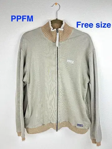 PPFM 레어 디자인 집업 자켓 Free 사이즈 얇은 카키