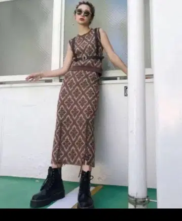 AMERI 아메리빈티지 레이스 업니트 sk 탑 세트