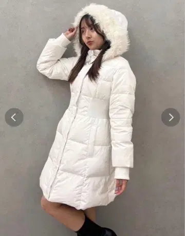 dazzlin 허리 마크 레이디 다운 코트