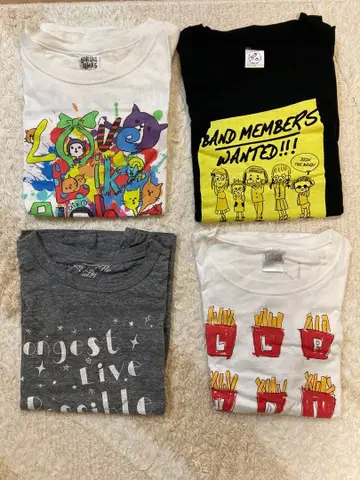 aiko 투어 티셔츠 꼬마 4장 세트 ( S 사이즈 )