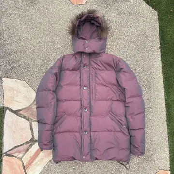 SANYO 퍼 다운 자켓 퍼플 드로 코드