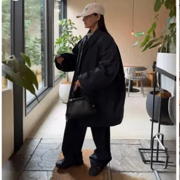 A.subiiject 코튼 나일론 오버 칼라 자켓