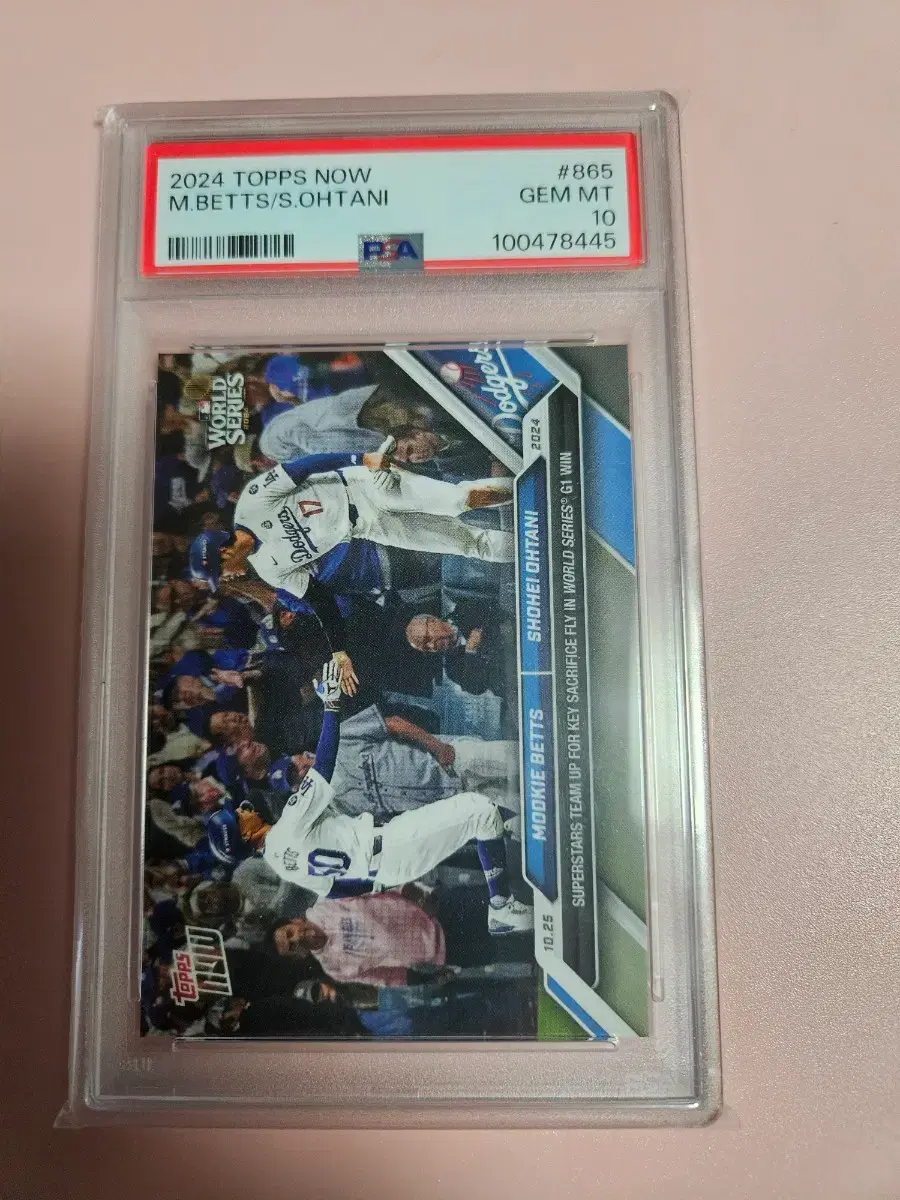 오타니 PSA 10등급 2024 Topps Now 월시 1차전 무키베츠