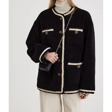 fano studios 노카라 로프 파이핑 보아 자켓