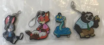 주토피아 데포라바! 키링 4개 세트