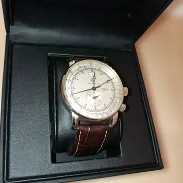 [ 정크 ] Zeppelin 손목시계 브라운 가죽 벨트