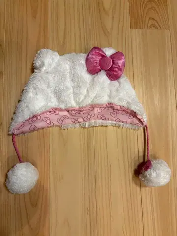 유니버 키티 팬캡 Hello Kitty 복슬복슬 모자