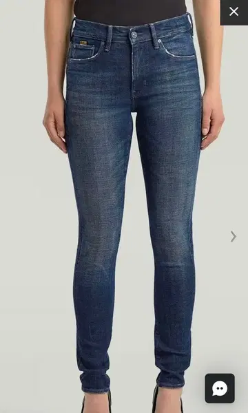 G-STAR RAW 스키니 데님 다크 블루