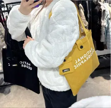 NATIONAL GEOGRAPHIC 토트백 머스타드