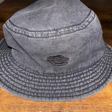 Dickies 버킷햇 남성용 로고 워시드 블랙