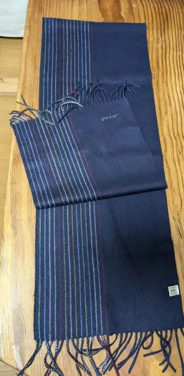 폴스미스 Paul Smith 캐시미어 머플러 네이비
