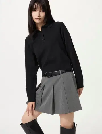 스무스 코튼 폴로 스웨터 L