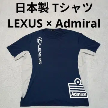일본제 LEXUS Admiral 스트레치 반팔 T셔츠 티셔츠