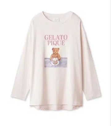 젤라또피케 곰 베어 BEARandCAKE 원포인트 롱 T셔츠