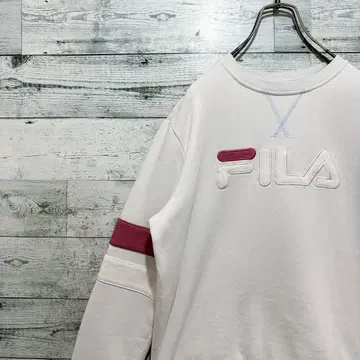 [휠라] FILA 최고 디자인 빅 로고 레트로 크루넥 맨투맨