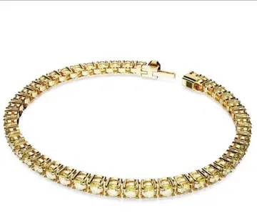 거의 새상품 스와로브스키 Matrix Tennis 팔찌 M