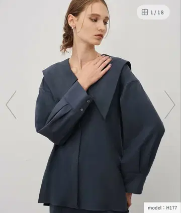 uncrave 플란넬 BIG 칼라 셔츠