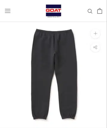 G.O.A.T 15.5oz 헤비 웨이트 스웨트 팬츠 차콜 L