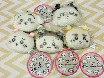 치이카와 (먼작귀) 미니 동전 지갑 마스코트 거울 리본 토끼 시사 모몽가