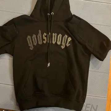 god savage 로고 블랙 후드티 셋업