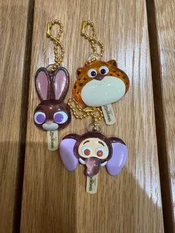 주토피아 동물 캐릭터 키링 세트