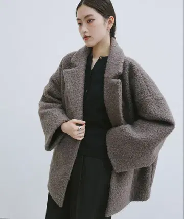 andme 앤도미 보아 체스터 코트 브라운