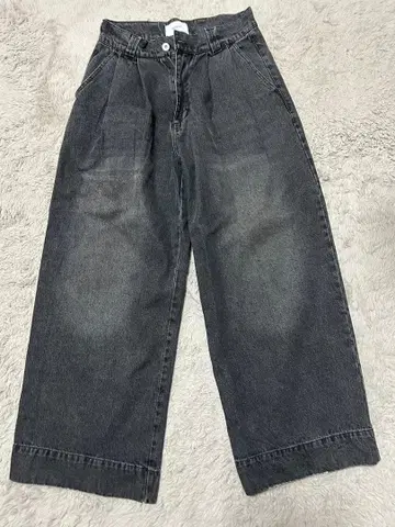 soerte 와이드 배기 빈티지 라이크 데님 팬츠