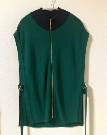 CULLNI 23AW High Neck Zip Up Vest Knit