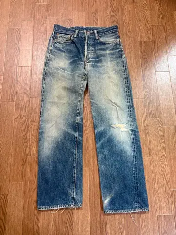 재패니즈 데님 색빠짐 스트레이트 데님