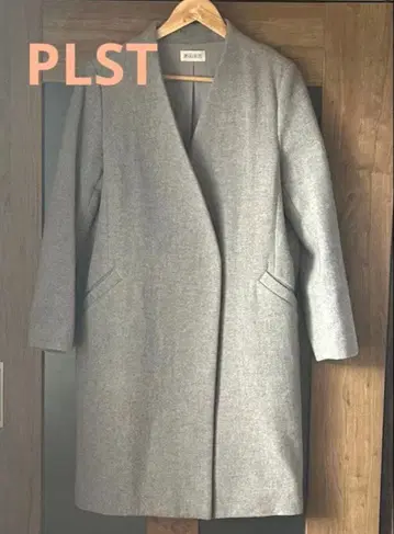 PLST 노카라 코트 그레이 M