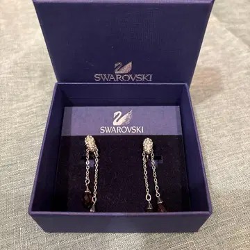 Swarovski 체인 포함 귀찌 퍼플