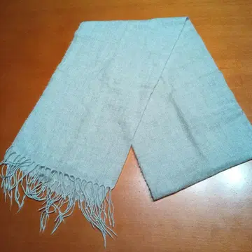 아니오나 라이트 그레이 실크 캐시미어 머플러