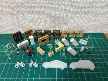 건축 모형 첨경 1/100 주택 세트