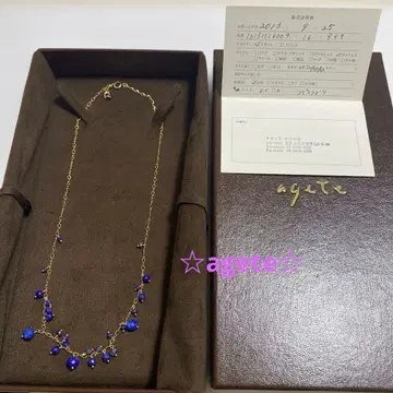 [ 시착만 한 상품, 새상품급 ] agete 라피스 라줄리 목걸이