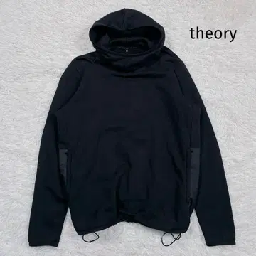 새상품급 theory 띠어리 하이넥 후드티 블랙 L