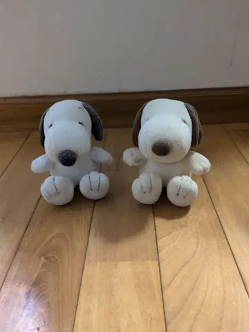 스누피 봉제 인형 2체 세트