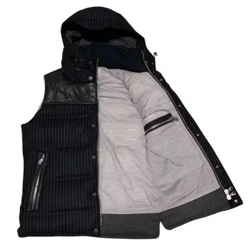 정가 4만 BLUE WORK 양가죽 요크 울 캐시미어 다운 베스트 1