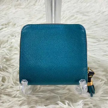 [거의 미사용] 에포이 이단 접이식 지갑 컴팩트 월렛 터콰이즈 블루
