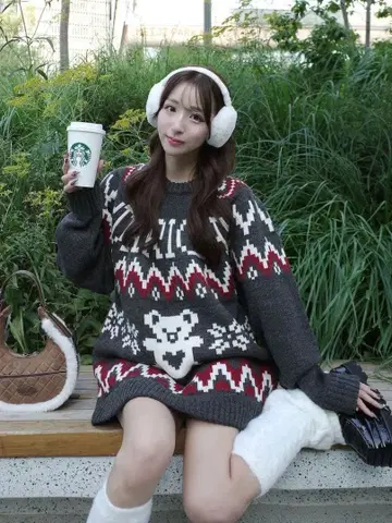 Darich 노르딕 베어 니트 풀오버