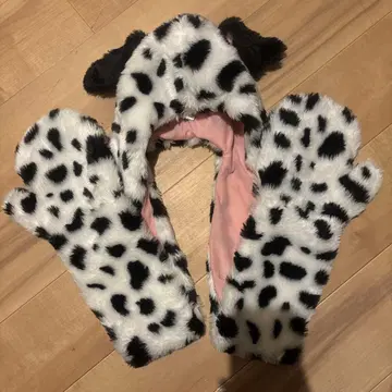 101마리 강아지 머플러 장갑 포함 팬캡