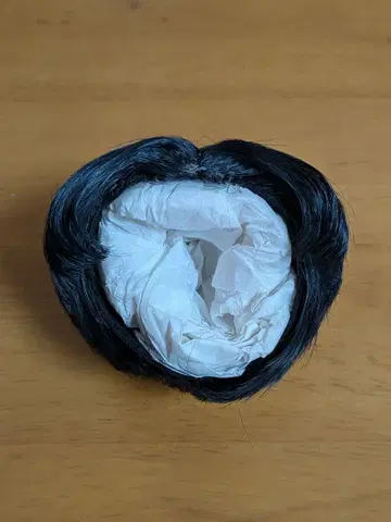 SDM 가발 7-8인치 LUTS 보크스 블랙 센터 파트