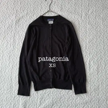파타고니아 가디건 블랙 XS 코튼 여성용 심플