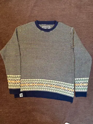 MT RAINIER DESIGN 스트라이프 니트 스웨터 S