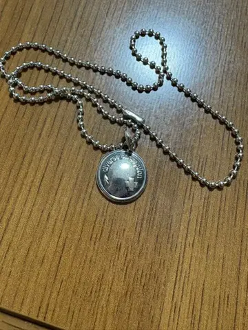 GARNI 실버 볼 체인 목걸이