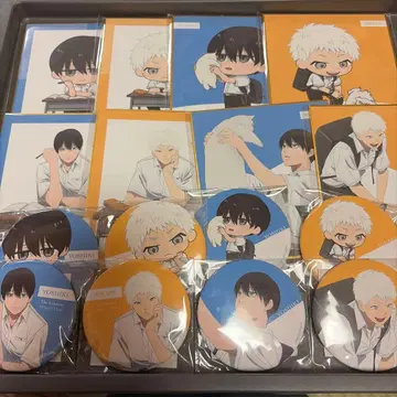 쿠지비키도 빛이 죽은 여름 캔뱃지 미니 색지 컴프 세트