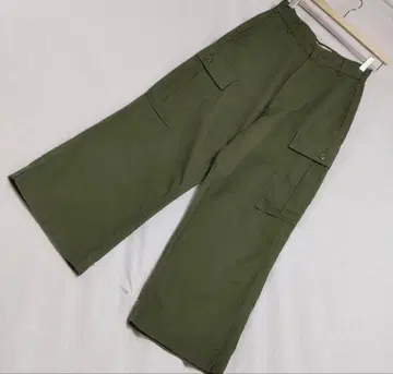 THE SHINZONE 카고 팬츠 올리브 그린