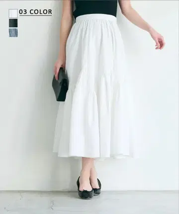 [미사용품] HARUKA DESIGN 개더 절개 스커트 BASEMENT