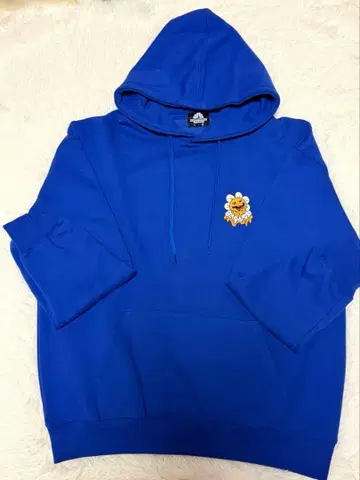 TRIPSHION 파란색 후드티 꽃 자수