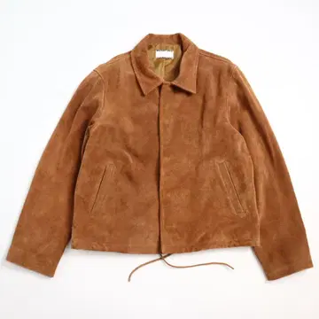 wonderland 스웨이드 짧은 기장 자켓 드로 코드