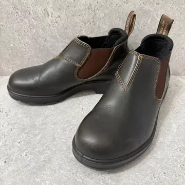 새상품급 Blundstone 로우컷 사이드 고어 부츠 다크 브라운 UK3